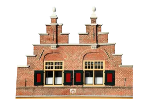 Traditional Brick Facadewith Step Gable