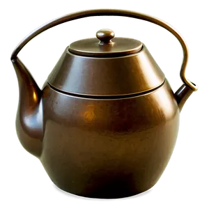 Traditional Bronze Teapot PNG 06252024