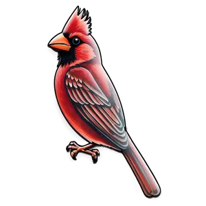 Traditional Cardinal Tattoo Png Wrq PNG image