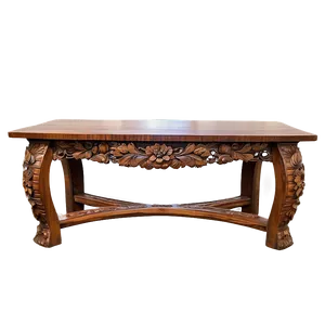 Traditional Carved Wood Table Png 49 PNG image