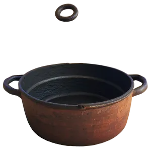 Traditional Cast Iron Cooking Pot Png Dkk89 PNG image