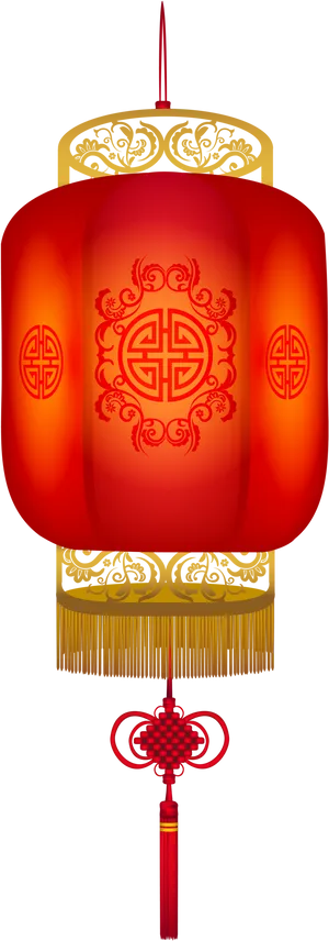 Traditional Chinese Red Lantern PNG image