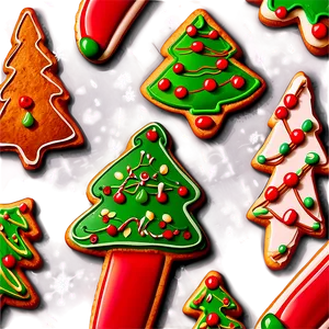 Traditional Christmas Cookie Designs PNG Xed PNG
