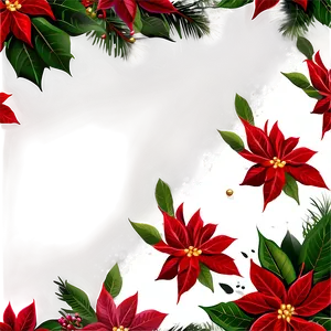 Traditional Christmas Poinsettia Png 06252024 PNG image