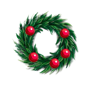 Traditional Christmas Wreath Png 05232024 PNG image