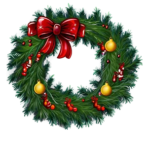 Traditional Christmas Wreath Png 93 PNG image