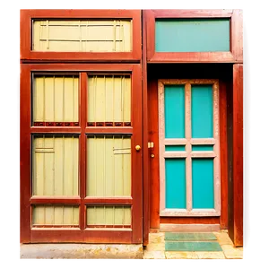 Traditional Closed Door Look PNG 89
