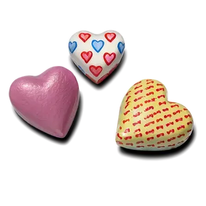 Traditional Conversation Hearts PNG 06282024