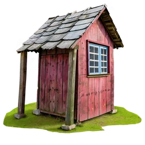 Traditional Countryside Outhouse Png 7 PNG image