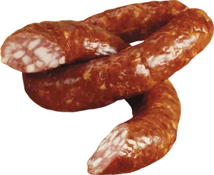 Traditional Cured Sausages PNG image