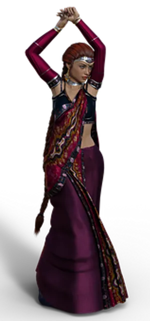 Traditional Dance Pose3 D Model