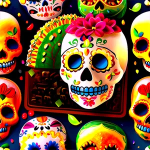 Traditional Day Of The Dead Foods PNG 06112024