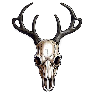 Traditional Deer Skull Tattoo PNG Fbn70 PNG