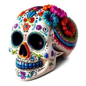 Traditional Dia De Los Muertos Skull Png 45 PNG image