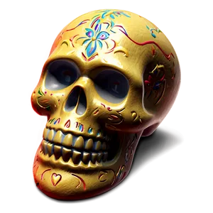 Traditional Dia De Los Muertos Skull Png Nka PNG image