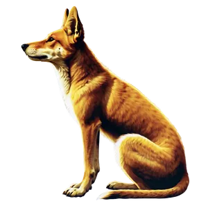 Traditional Dingo Painting Png 47 PNG image