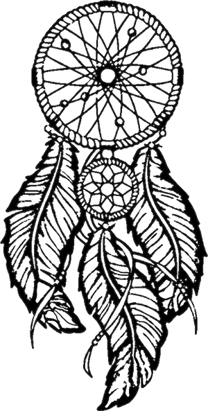 Traditional Dreamcatcher Artwork PNG