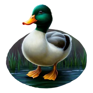 Traditional Duck Painting Png Iju44 PNG image