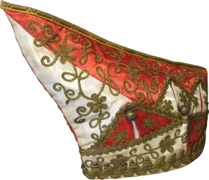 Traditional Embroidered Corner Hat PNG image