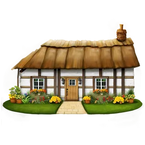 Traditional English Cottage PNG Drx PNG