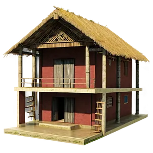 Traditional Family House PNG Elw