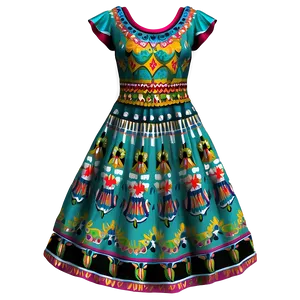 Traditional Fiesta Dress Png 06202024 PNG image