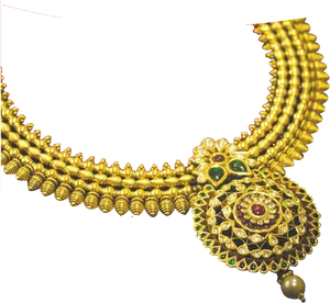 Traditional Gold Necklace Design