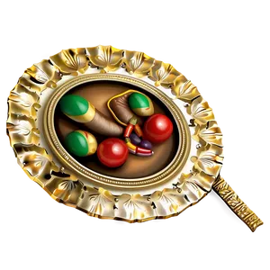 Traditional Gold Plate PNG Slw9 PNG