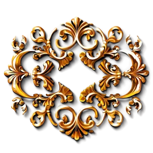 Traditional Gold Scrollwork PNG Cto PNG