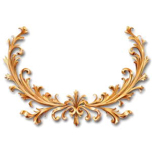 Traditional Gold Scrollwork PNG Yvb87 PNG