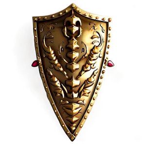 Traditional Gold Shield Png 36 PNG image