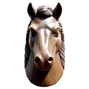 Traditional Horse Head Carving PNG Myv44 PNG