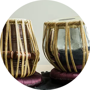 Traditional Indian Tabla Drums PNG image