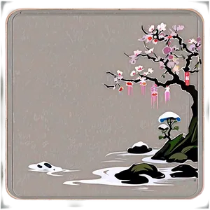 Traditional Japanese Art Mousepad Png Nms PNG image