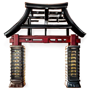 Traditional Japanese Building PNG Uxi