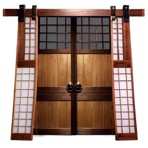 Traditional Japanese Door Png 05042024 PNG image