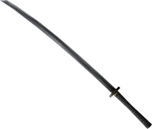 Traditional Japanese Katana Sword PNG image