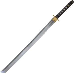 Traditional Japanese Katana Sword PNG image