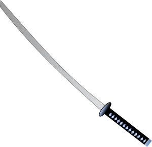 Traditional Japanese Katana Sword PNG image