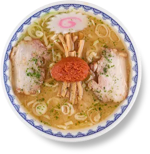 Traditional Japanese Ramen Bowl