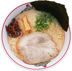 Traditional Japanese Ramen Bowl