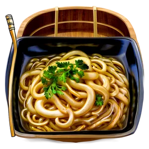Traditional Japanese Udon PNG 05242024