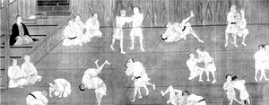 Traditional Judo Practice Session PNG image