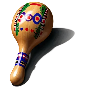 Traditional Maraca Design Png 90 PNG image