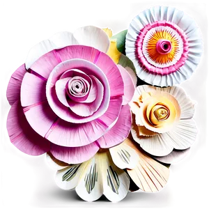 Traditional Mexican Paper Flowers PNG Rqd19 PNG