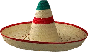Traditional Mexican Sombrero Hat PNG image