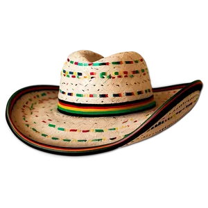 Traditional Mexican Sombrero Hat PNG 06272024