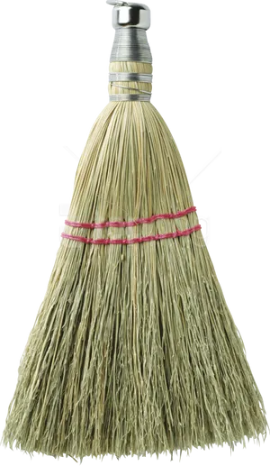 Traditional Natural Fiber Broom Image PNG image