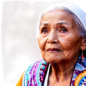 Traditional Old Lady Image PNG Duo65 PNG