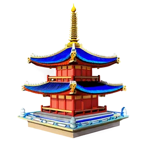 Traditional Pagoda Building Png 89 PNG image